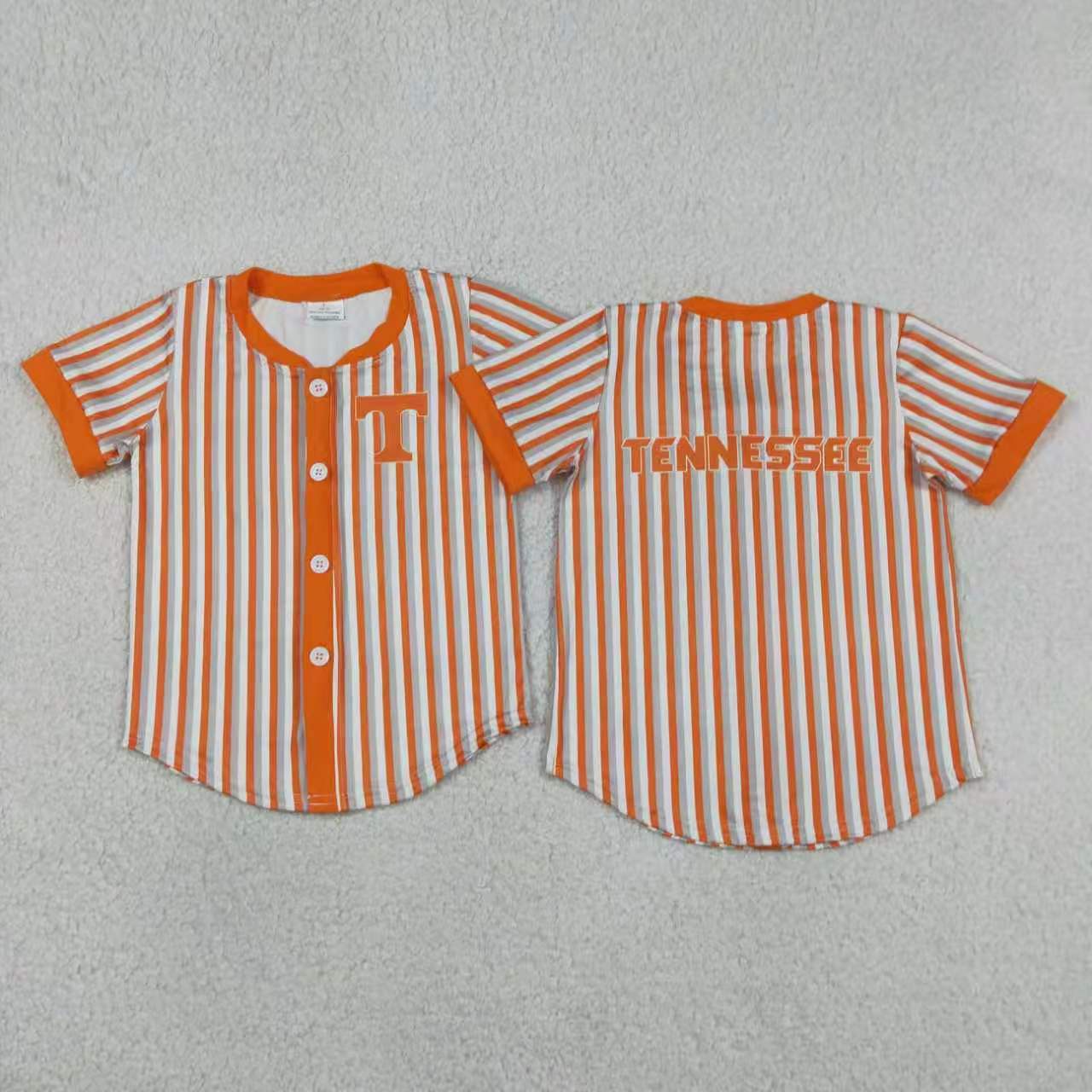 Tiger print boy short sleeve top
