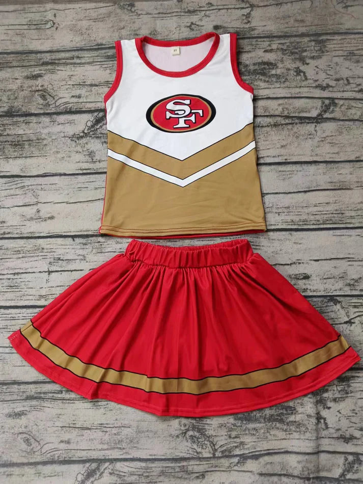 Baby girls custom team cheer outfit add shorts