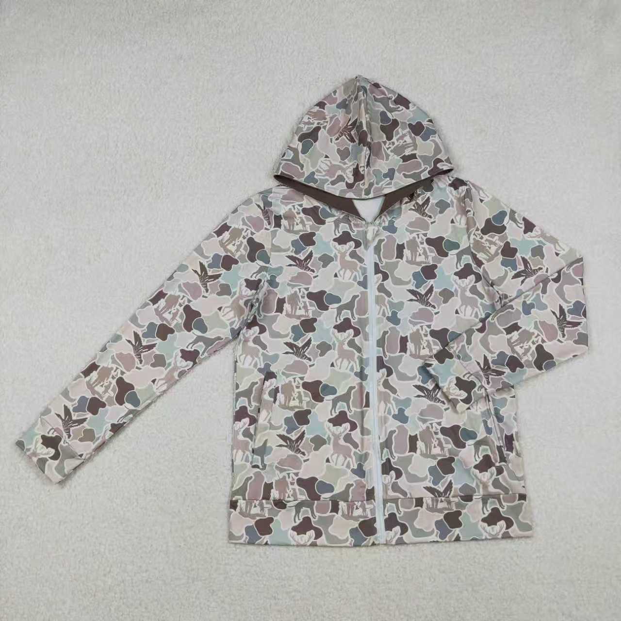 Mommy and me wholesale kids girls camo hoodie top