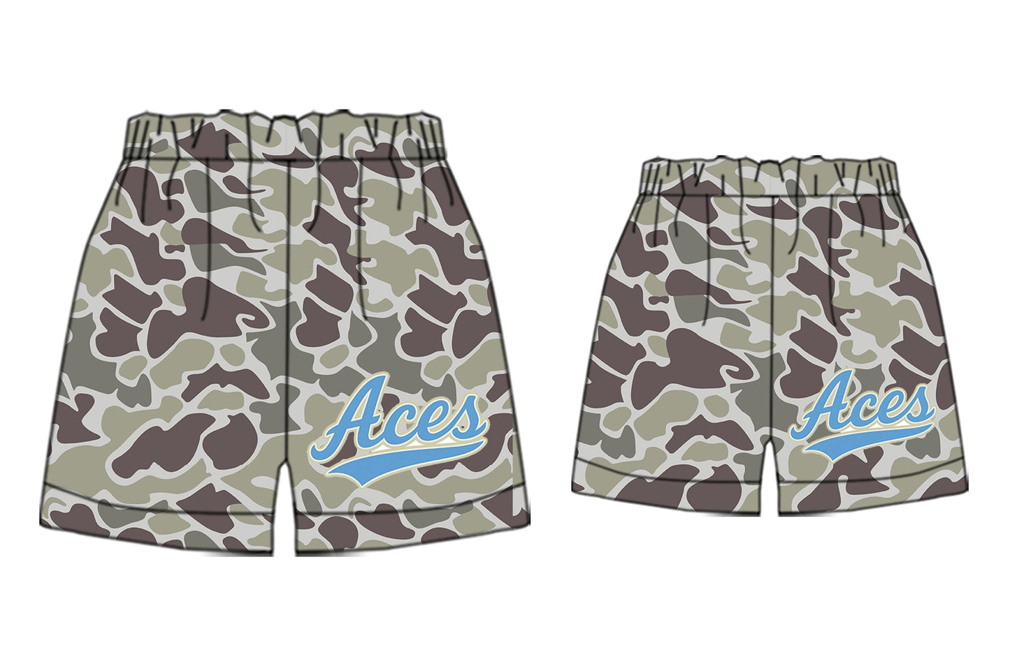 Adult kids family design custom team summer shorts