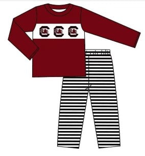 baby boy college team design outfit