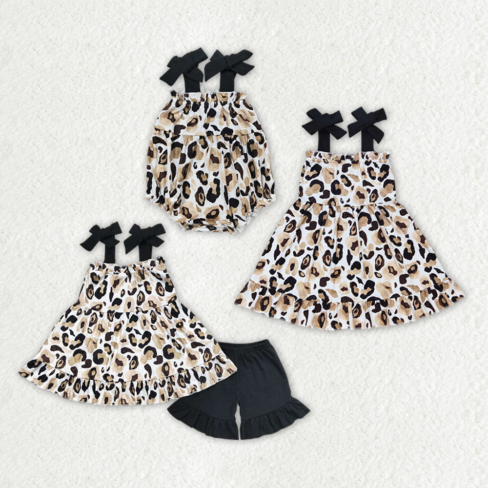 best girls cheetah boutique matching clothing set