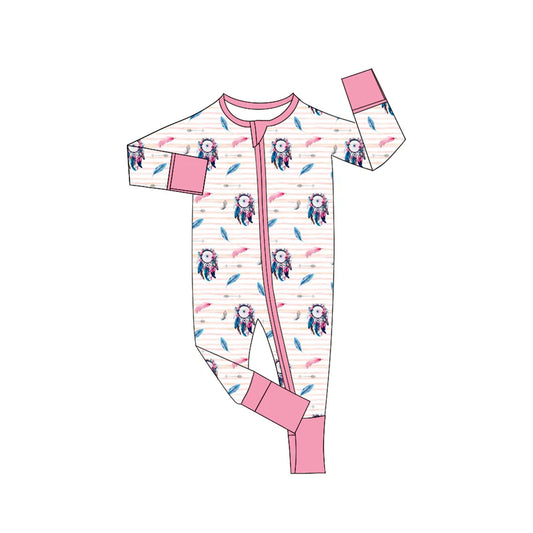 Toddle kids spring fall long sleeve zip romper