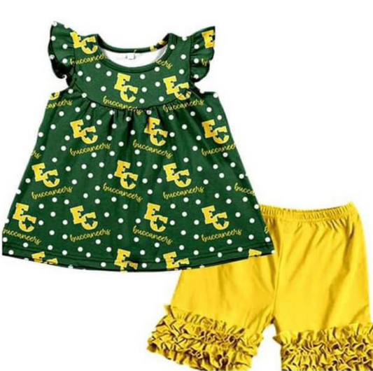 wholesale baby girl team style college outfit