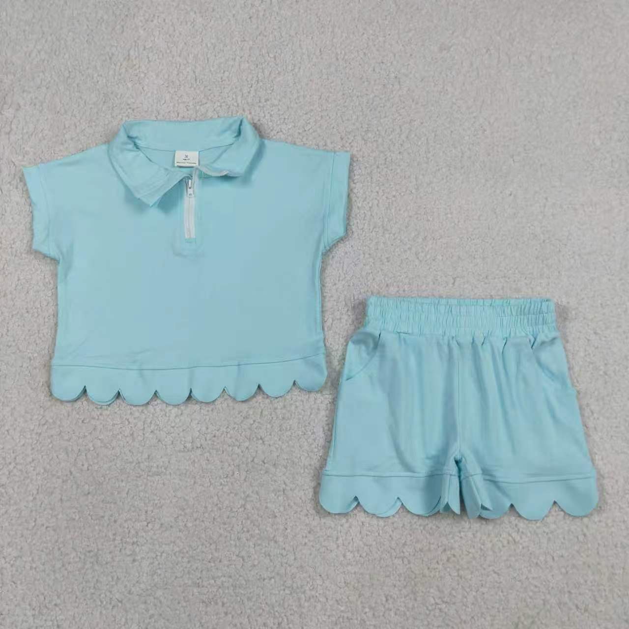 Watermelon short sleeve top matching shorts girls summer outfit