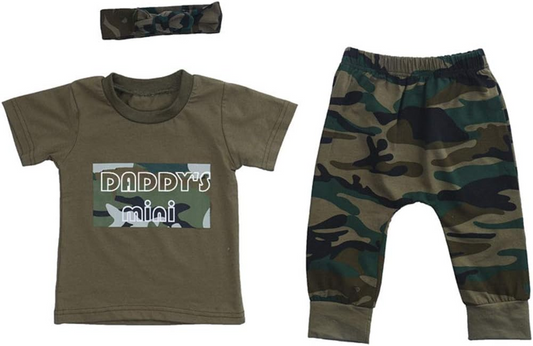 daddys mini camo outfit for boy
