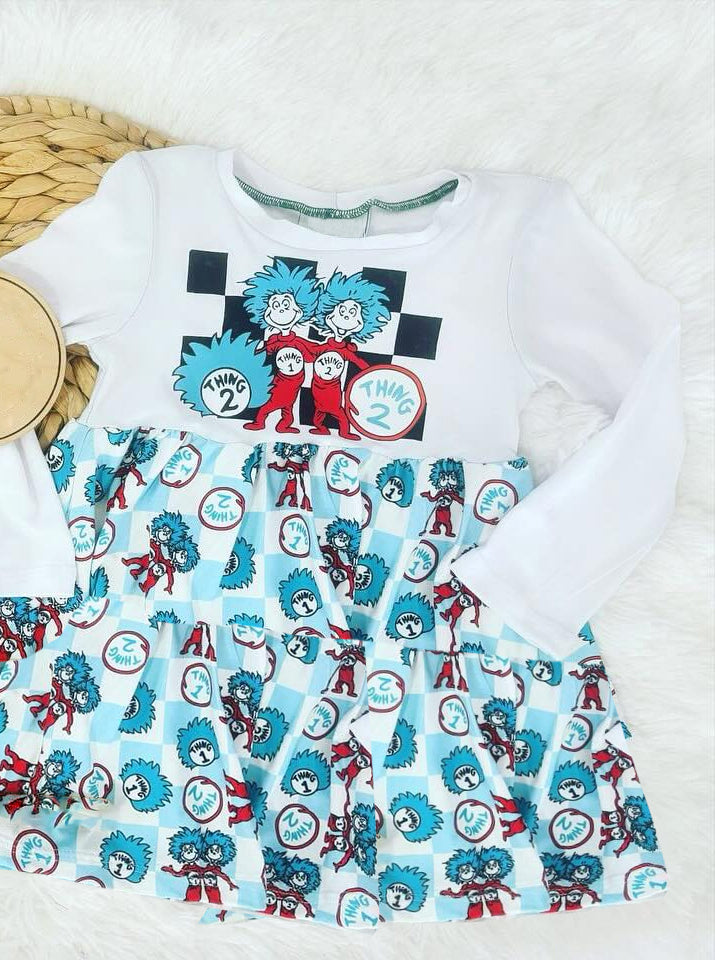 Infant baby girl dr reading dress preorder