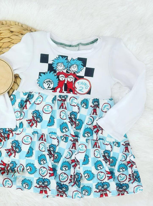 Infant baby girl dr reading dress preorder