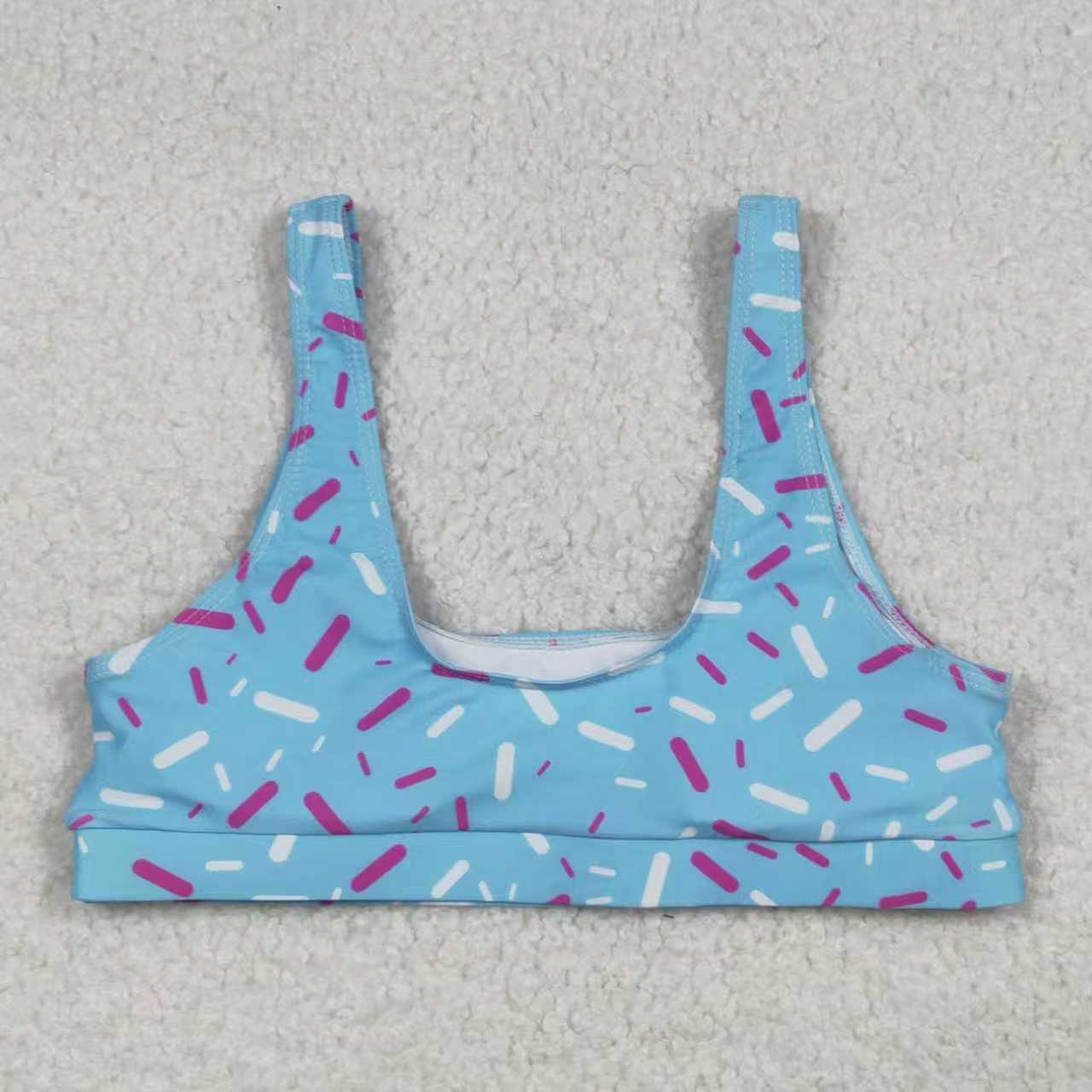 Adult women blue ice cream two pieces swimwear