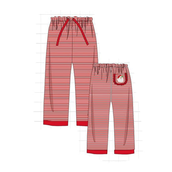 adult women christmas santa claus milk silk pants
