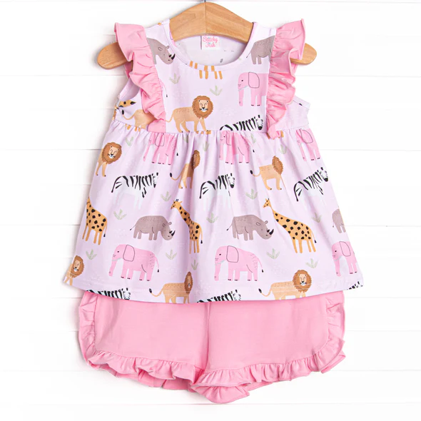 Toddle baby girl animal design outfit