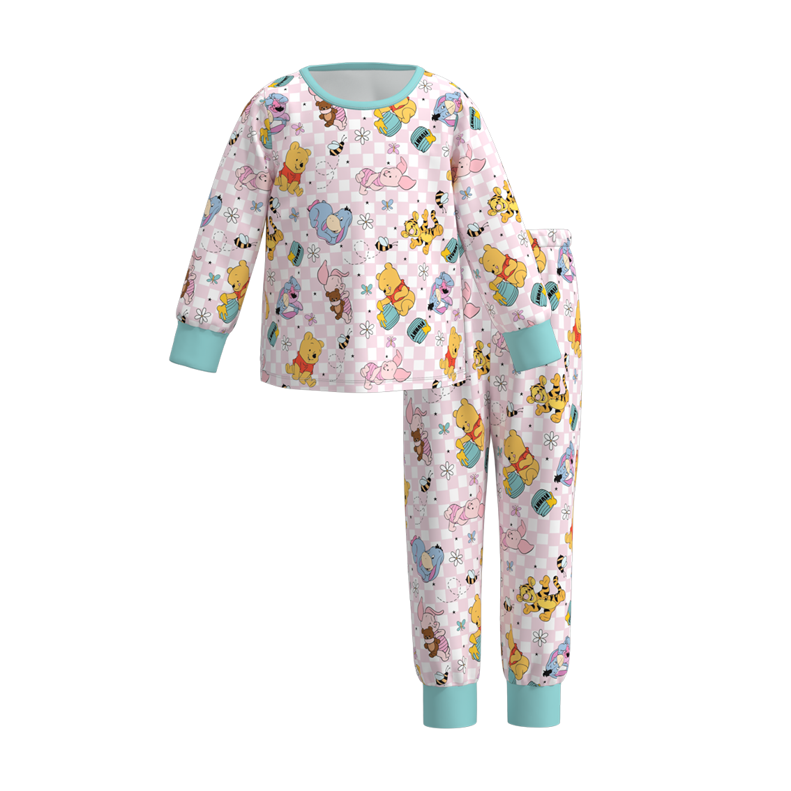 Wholesale Kids Baby Girls Cartoon Bear Clothes
