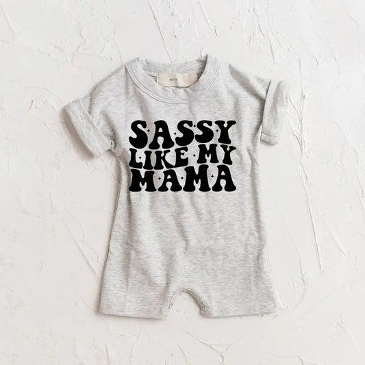 Sassy like my Mama kids short sleeve romper
