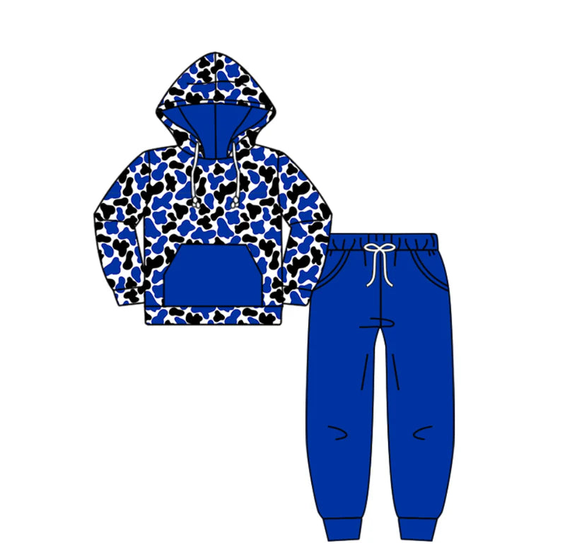 Baby boy custom team cheer design hoodie set