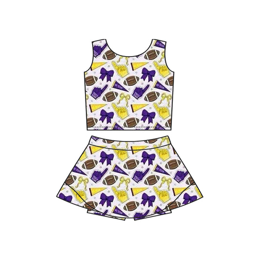 baby girls cheer skirt outfit add liner shorts