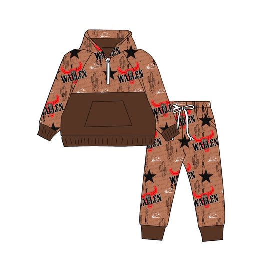 cowboy western wild matching clothing set