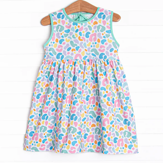 rainbow cheetah boutique dress