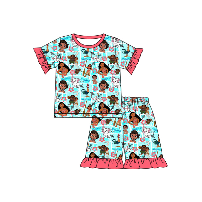 island princess two pieces cartoon outfit