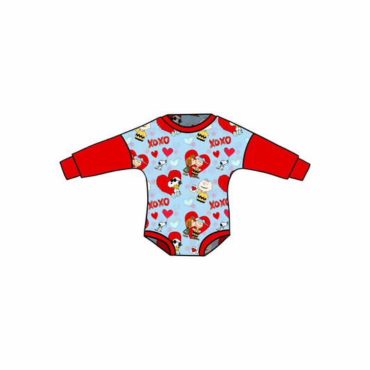 toddle baby Valentines heart romper