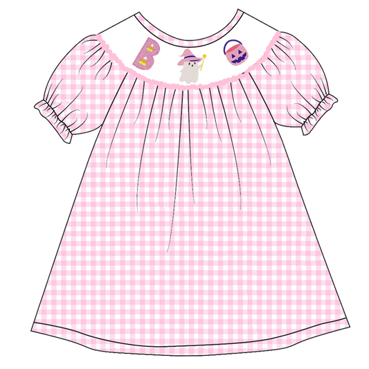 Halloween boo ghost wholesale girls boutique dress