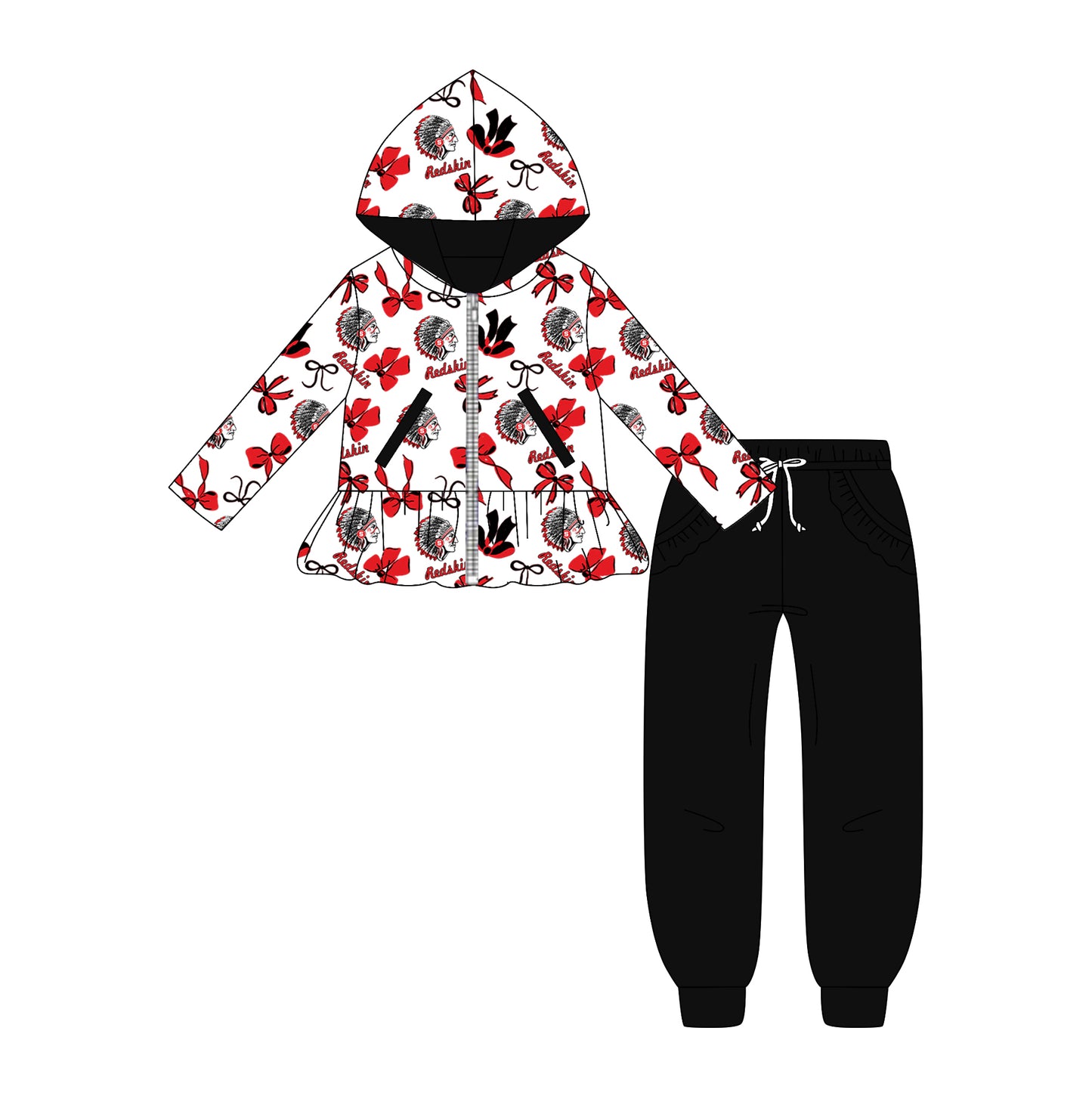 Toddle kids college team design outfit