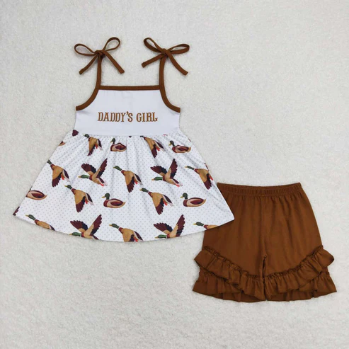 sister brother mallard duck shorts fathers day outfit