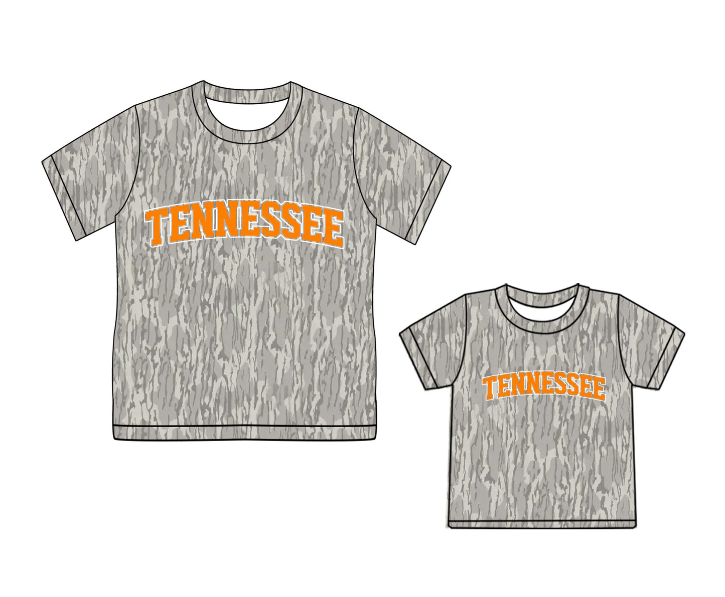 Mommy and Me tennessee team design summer short sleeve top