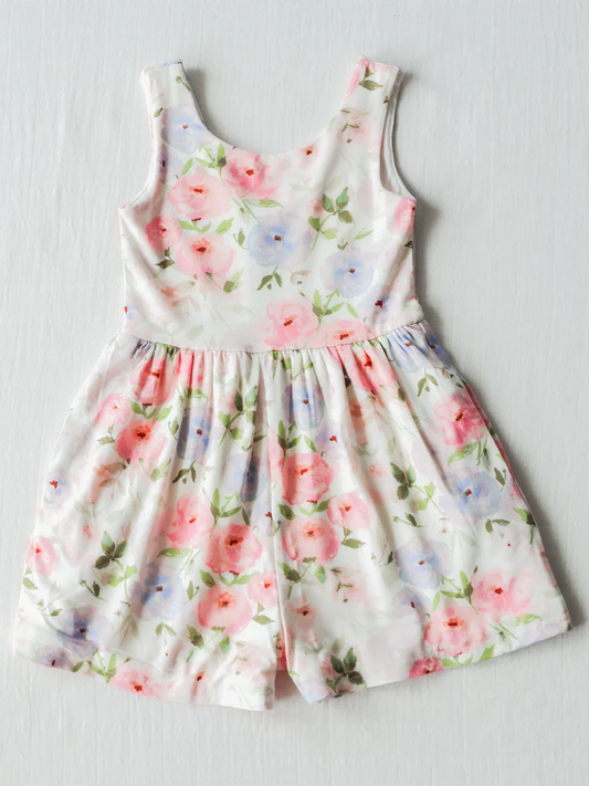 toddle girls spring floral romper