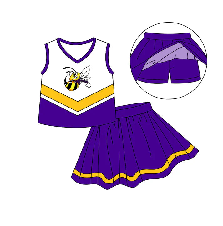 Baby girls custom team cheer outfit add shorts