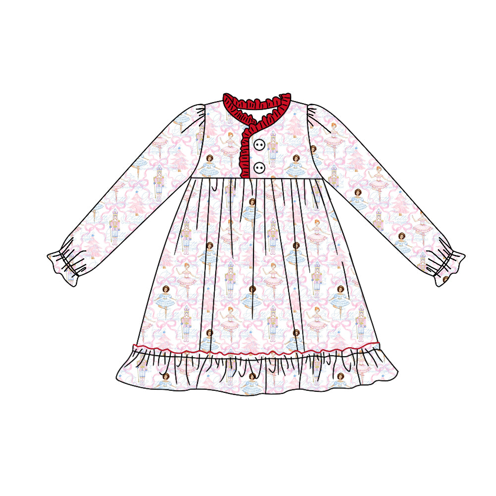 toddle girls short sleeve Christmas  gown dress