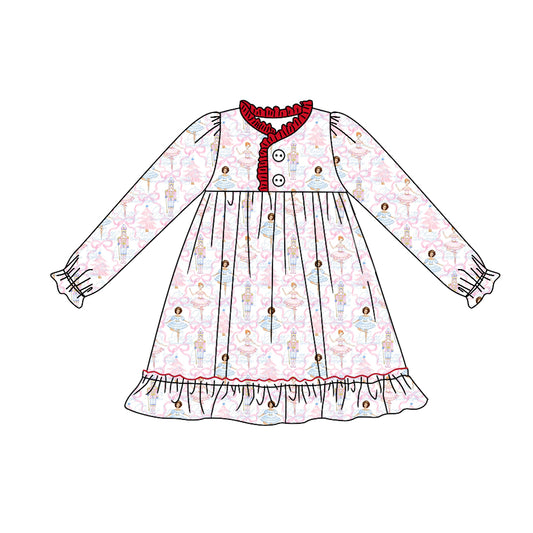 toddle girls short sleeve Christmas  gown dress