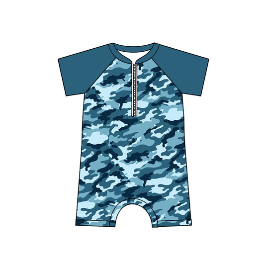 baby boy one piece camo summer bathing suit