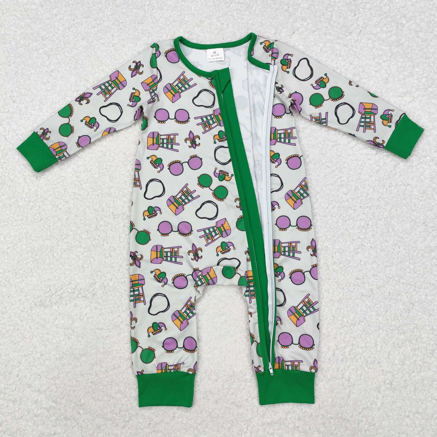 Toddle baby boy Mardi Gras matching clothes