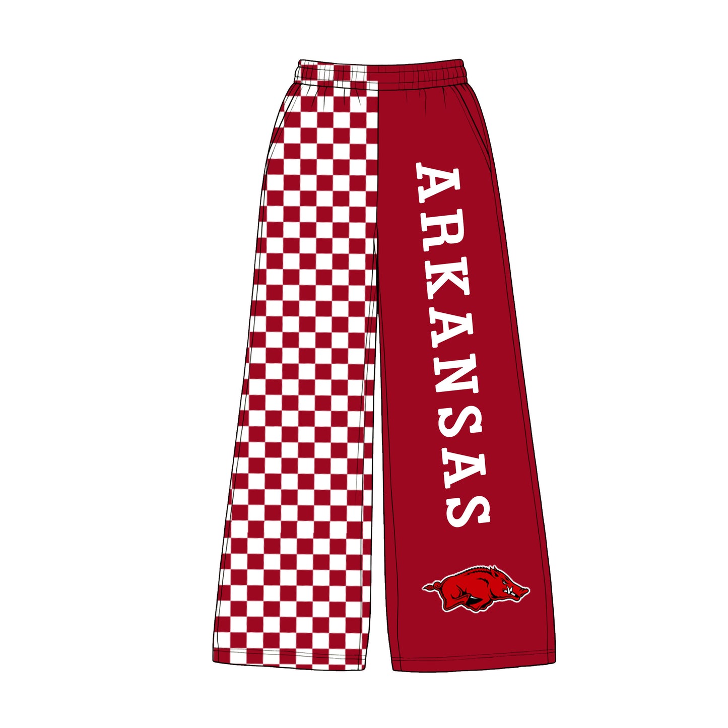 Adult women Arkansas team design milk silk pants