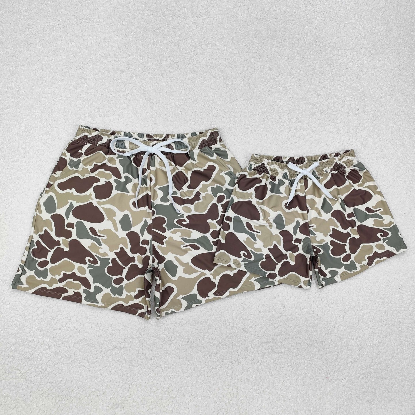 adult kids grey camo swimwear boy swim trunks