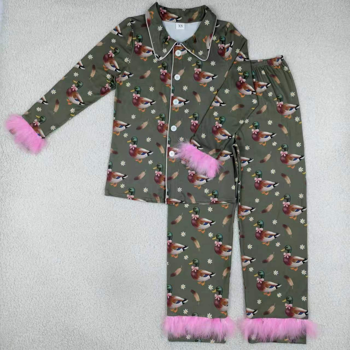 Mallard duck call boy short sleeve outfit