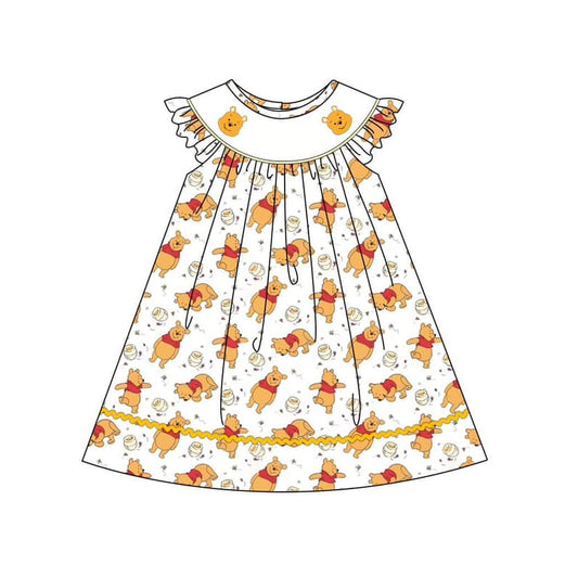 Baby girl cartoon bear dress