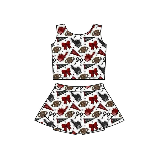 baby girls cheer skirt outfit add liner shorts