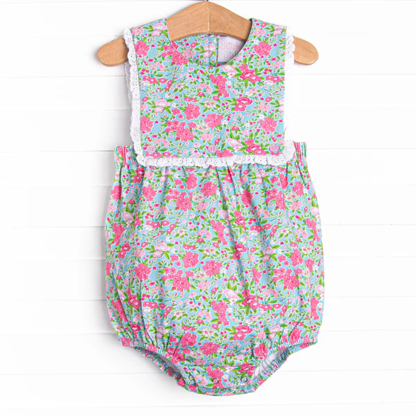 toddle baby girl summer flowers romper