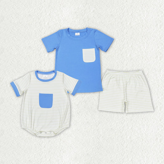 brother style infant baby boy blue pocket clothes