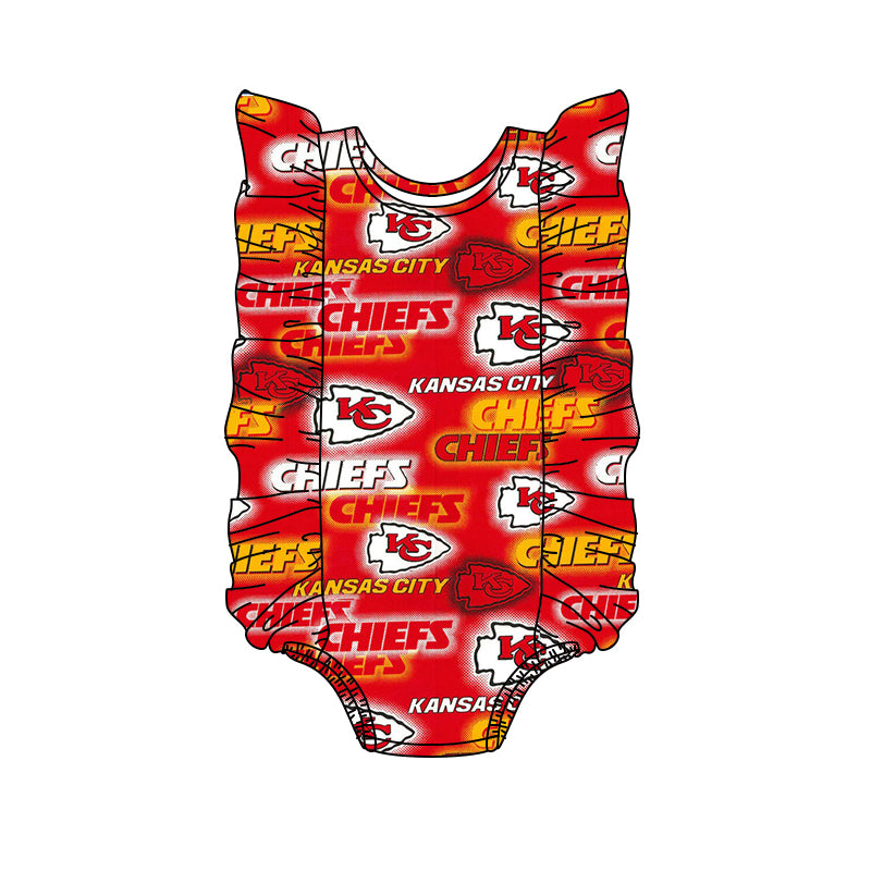 toddle girls team design romper