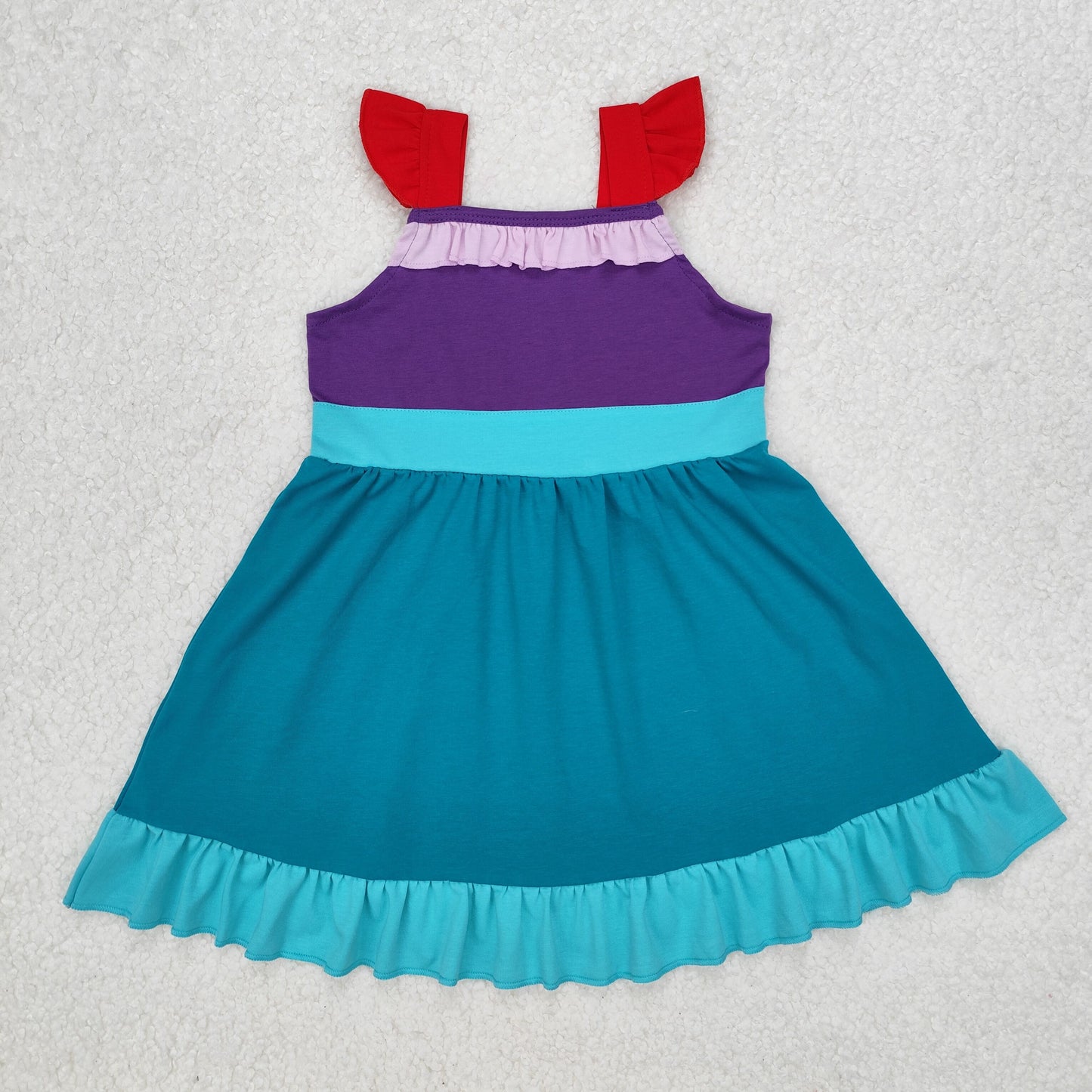 Little girls princess cartoon summer dress