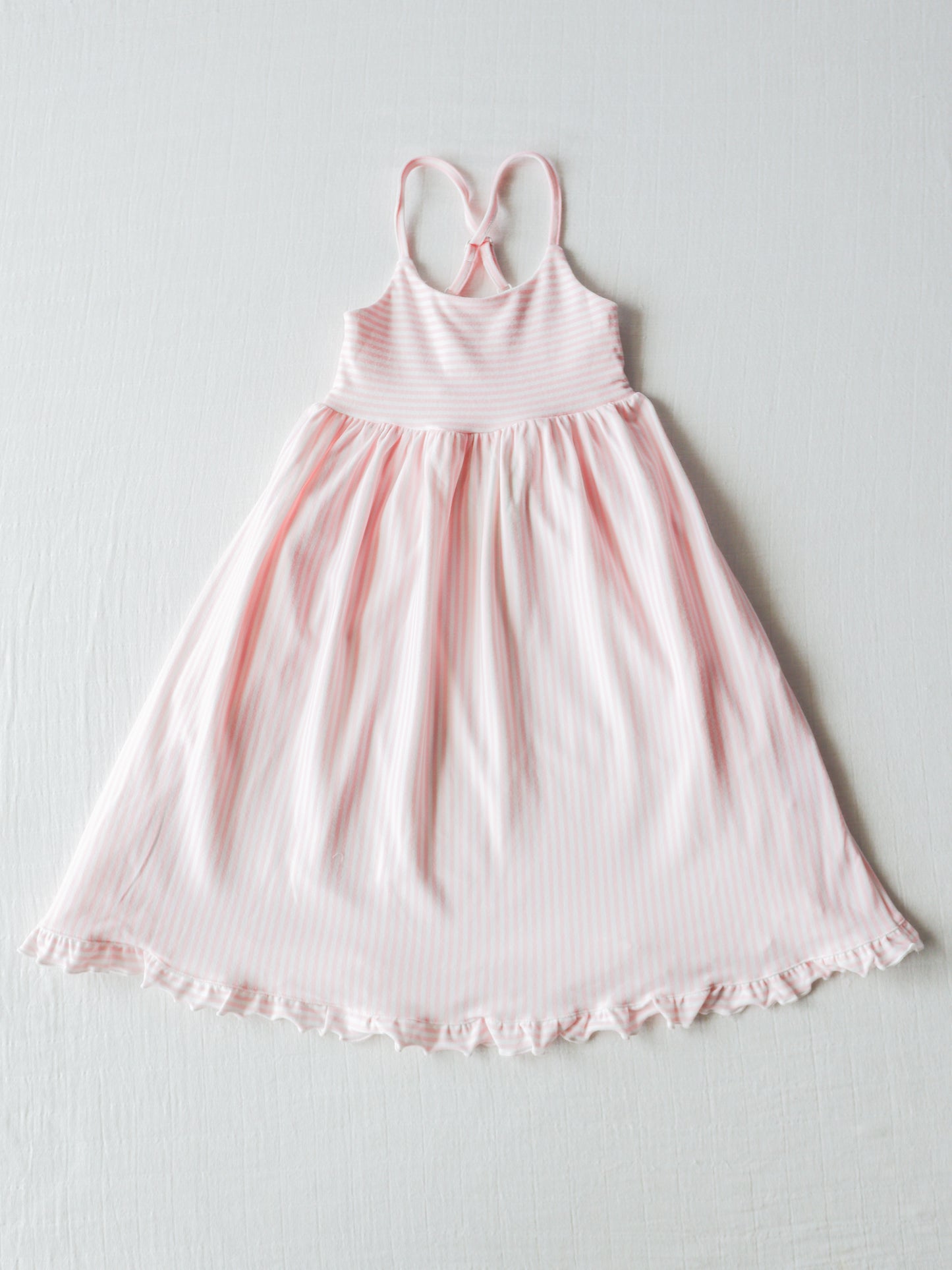 Baby girl wholesale pink stripes boutique dress