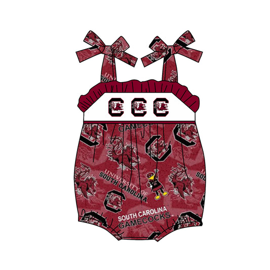 toddle baby girl South Carolina  team romper