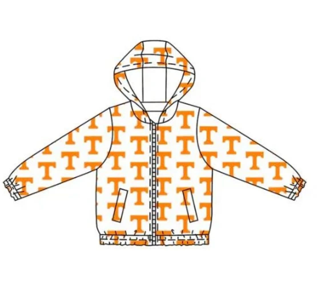 Kids tennessee team design long sleeve hoodie top