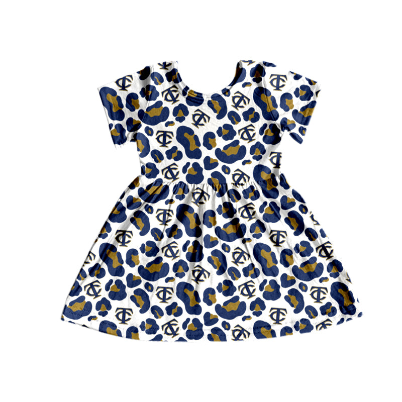 Baby girl short sleeve team dress