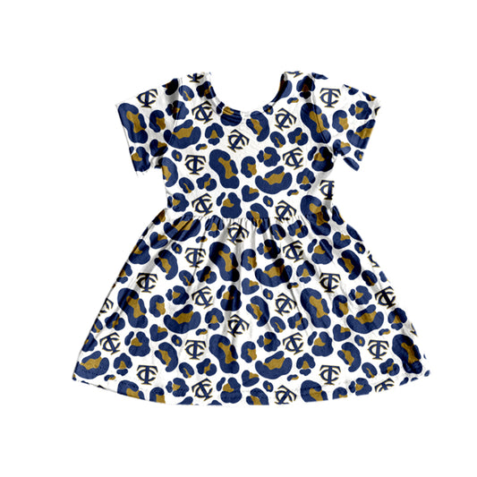 Baby girl short sleeve team dress