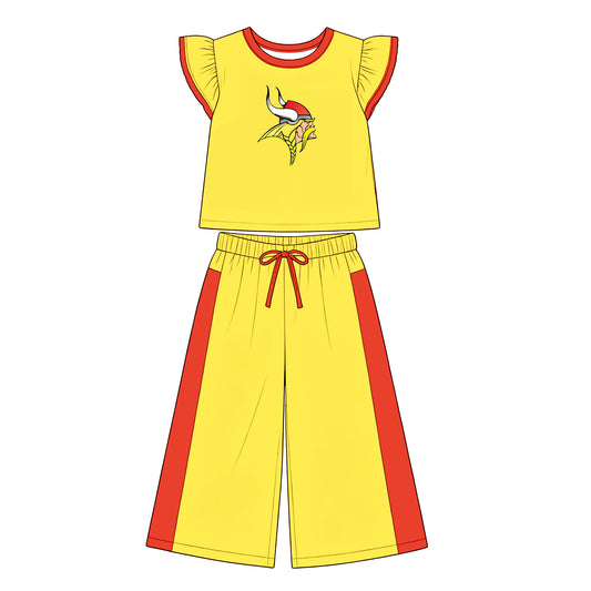 Toddle kids girls custom design flutter sleeve outfit