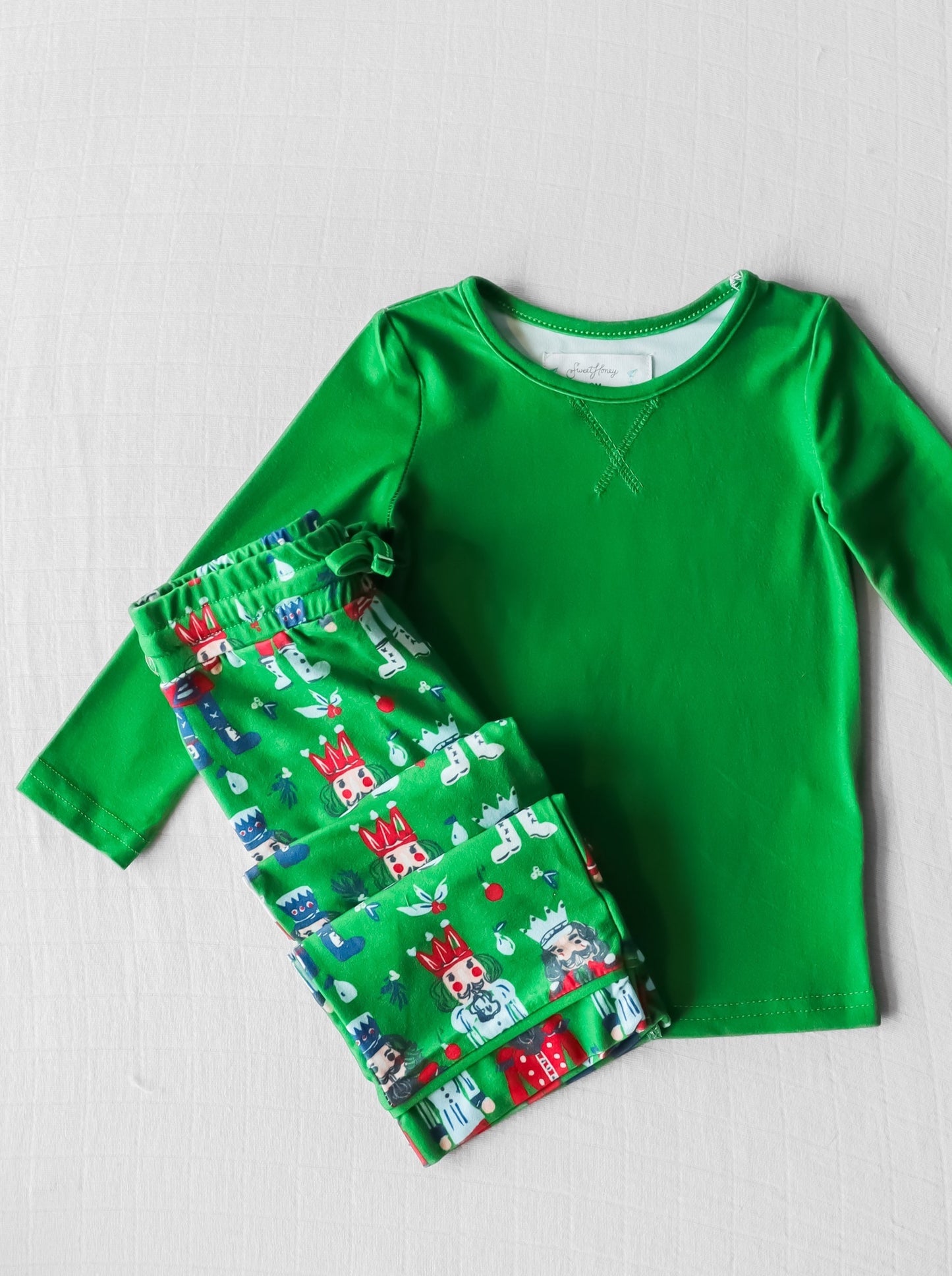 Infant baby kids Christmas design pajama set clothes