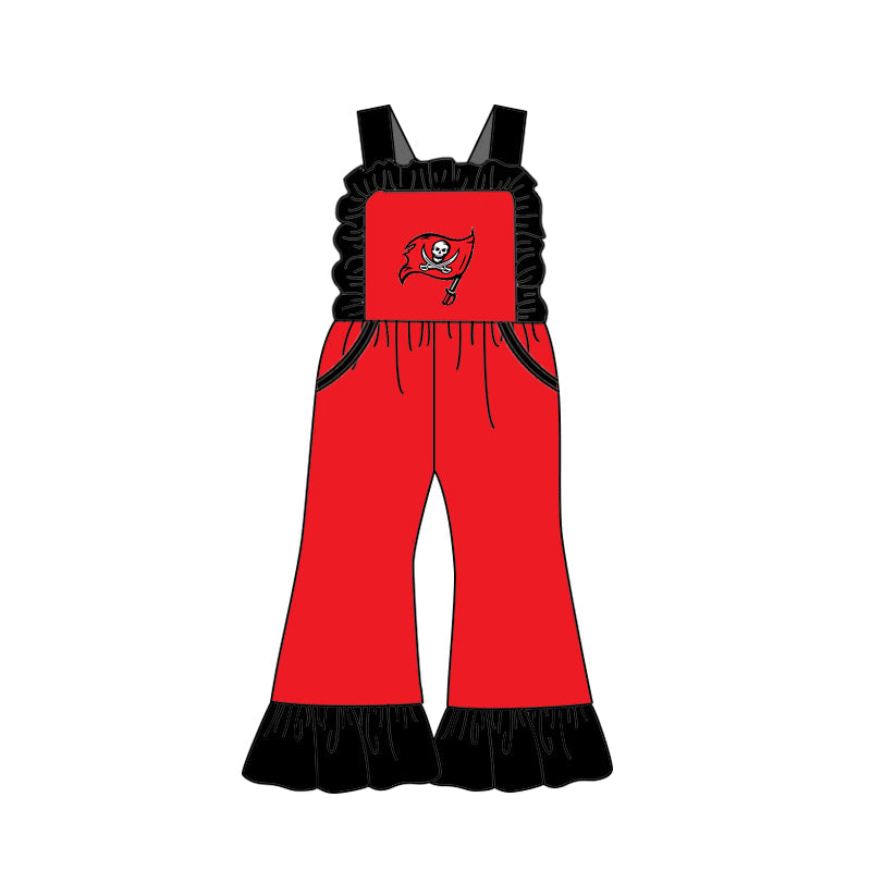 baby girls custom team summer jumpsuit